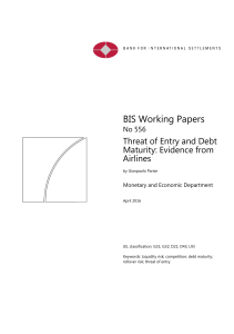 Threat of entry and debt maturity: evidence from airlines
