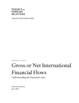 Gross or Net International Financial Flows