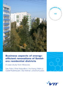 Business aspects of energy-efficient renovations of Soviet-era