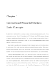 Chapter 1 International Financial Markets: Basic Concepts
