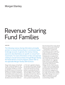 Revenue Sharing Fund Families