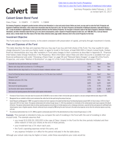 Calvert Green Bond Fund