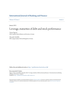 Leverage, maturities of debt and stock performance