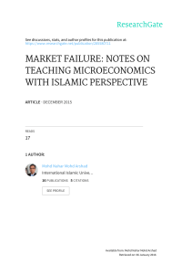 market failure: notes on teaching microeconomics with islamic