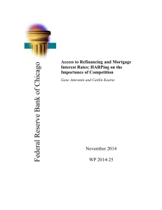Access to Refinancing and Mortgage Interest Rates