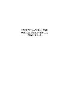 unit 7 financial and operating leverage module - 2