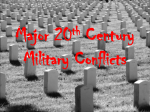 Major 20th Century Military Conflicts
