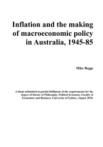 Inflation and the making of macroeconomic policy in Australia, 1945
