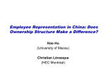 Employee Representation in China: Does Ownership Structure
