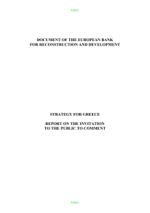 document of the european bank for reconstruction and