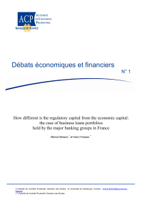 How different is the regulatory capital from the economic capital