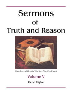 Sermons of Truth and Reason, Volume 5