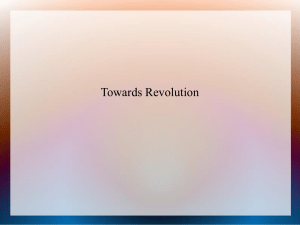 Towards Revolution