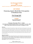 Financing Japan`s World War II Occupation of Southeast Asia Prof
