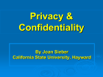 Confidentiality test