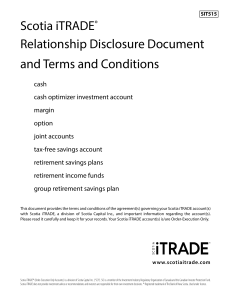 Relationship Disclosure Document and Terms and