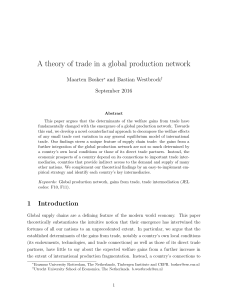 A theory of trade in a global production network