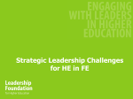 2. Strategic Leadership challenges for HE in FE (Powerpoint 462kb)