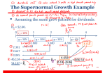 The Supernormal Growth Example