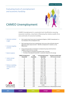 CAMEO Unemployment