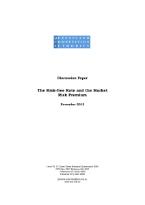 The Risk-free Rate and the Market Risk Premium
