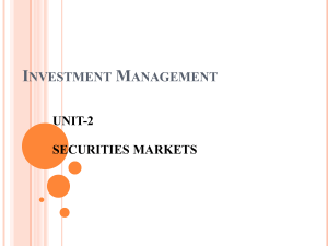 Security Analysis and Portfolio Management