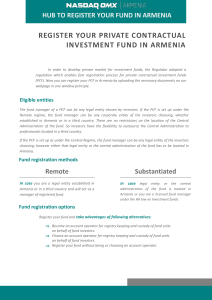 register your private contractual investment fund in armenia