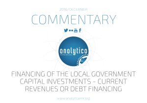 financing of the local government capital investments