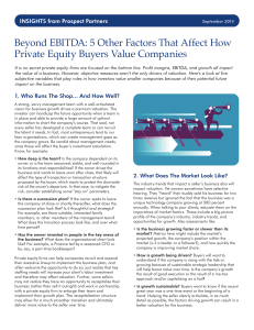 Beyond EBITDA: 5 Other Factors That Affect