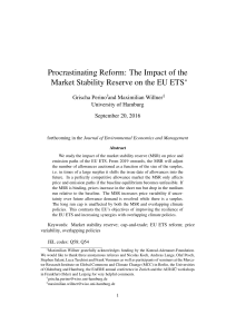 Procrastinating Reform: The Impact of the Market Stability Reserve