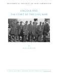 Lincoln And The Start Of The Civil War by Duncan Oliver