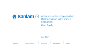 African Insurance Organisation Harmonisation in Insurance