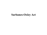 Jan Hess Sarbanes-Oxley Act Presentation