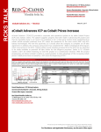 eCobalt Advances ICP as Cobalt Prices Increase