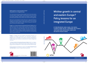 Whither growth in central and eastern Europe? Policy lessons