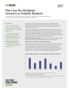 The Case for Dividend Growers in Volatile Markets