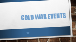 Cold War Events