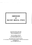 DIMENSIONS OF MILITARY MEDICAL ETHICS