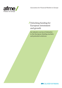 Unlocking funding for European investment and growth