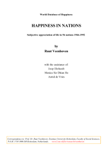 happiness in nations - Erasmus Universiteit Rotterdam
