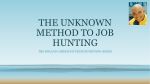 the unknown method to job hunting