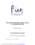 The Positive Externality of Basic Income in a Capitalist Economy