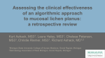 Assessing the clinical effectiveness of an algorithmic approach to