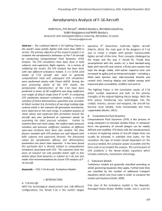 Aerodynamics Analysis of F-16 Aircraft