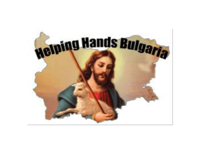 Helping Hands Bulgaria - Wisconsin Lutherans for Life