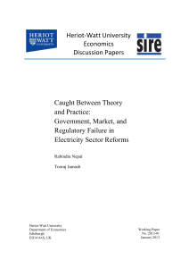 Caught Between Theory and Practice: Government, Market, and