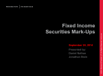 Fixed Income Securities Mark-Ups