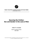 Securing the Civilian: Sex and Gender in the Laws of War