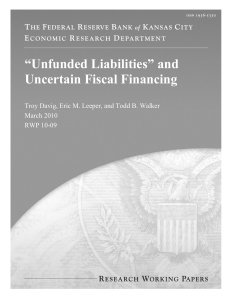 and Uncertain Fiscal Financing - Federal Reserve Bank of Kansas City