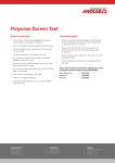 Polycose Screen Test
